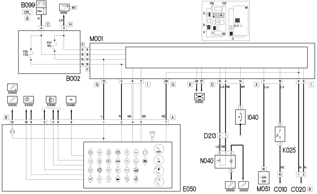 E4010 Instrument Panel Wiring Diagram Fiat Croma Elearn 4cardata