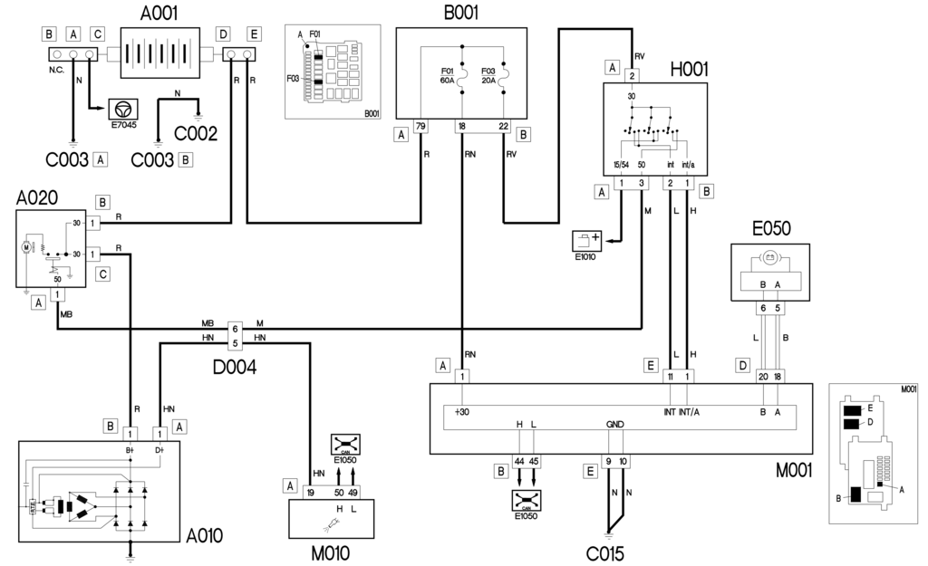 E5010 Ignition And Recharging Wiring Diagram Fiat Nuova 500 Elearn 4cardata