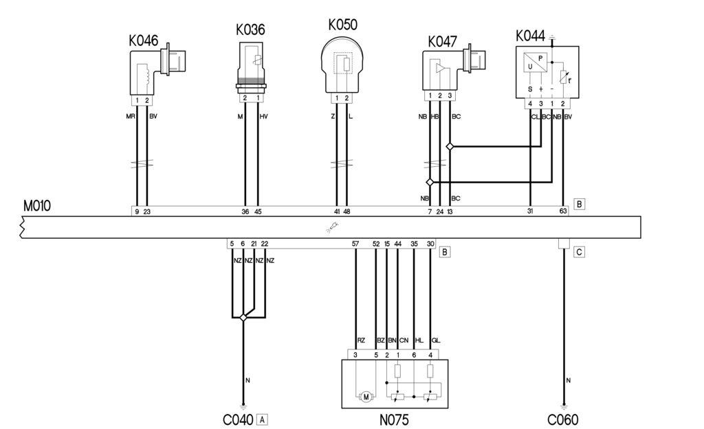 E5030 PETROL ENGINE ELECTRONIC MANAGEMENT - WIRING DIAGRAM - Fiat